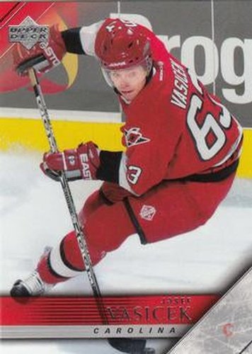 #33 Josef Vasicek - Carolina Hurricanes - 2005-06 Upper Deck Hockey