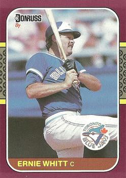 #33 Ernie Whitt - Toronto Blue Jays - 1987 Donruss Opening Day Baseball