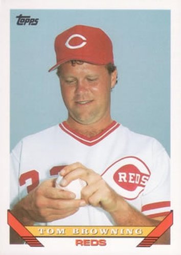 #733 Tom Browning - Cincinnati Reds - 1993 Topps Baseball