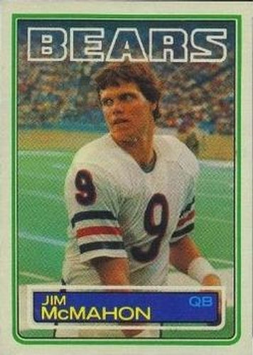 #33 Jim McMahon - Chicago Bears - 1983 Topps Football