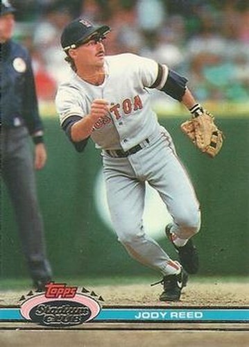 #33 Jody Reed - Boston Red Sox - 1991 Stadium Club Baseball