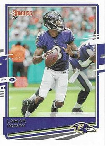 #33b Lamar Jackson - Baltimore Ravens - 2020 Donruss Football