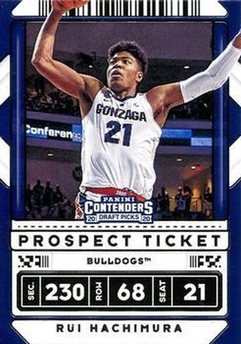 #33b Rui Hachimura - Gonzaga Bulldogs - 2020 Panini Contenders Draft Picks Basketball