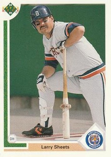 #340 Larry Sheets - Detroit Tigers - 1991 Upper Deck Baseball