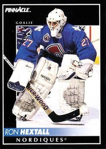 #340 Ron Hextall - Quebec Nordiques - 1992-93 Pinnacle Canadian Hockey