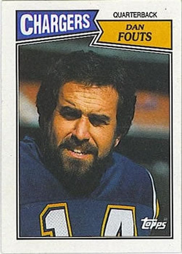 #340 Dan Fouts - San Diego Chargers - 1987 Topps Football
