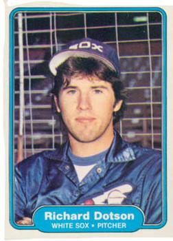 #340 Richard Dotson - Chicago White Sox - 1982 Fleer Baseball