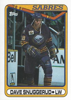 #340 Dave Snuggerud - Buffalo Sabres - 1990-91 Topps Hockey