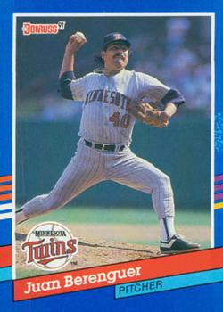 #340 Juan Berenguer - Minnesota Twins - 1991 Donruss Baseball