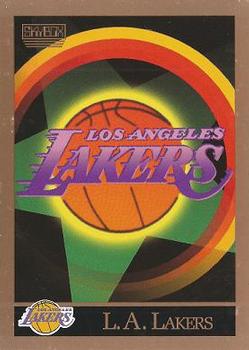 #340 Los Angeles Lakers - Los Angeles Lakers - 1990-91 SkyBox Basketball