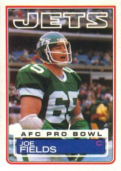 #340 Joe Fields - New York Jets - 1983 Topps Football