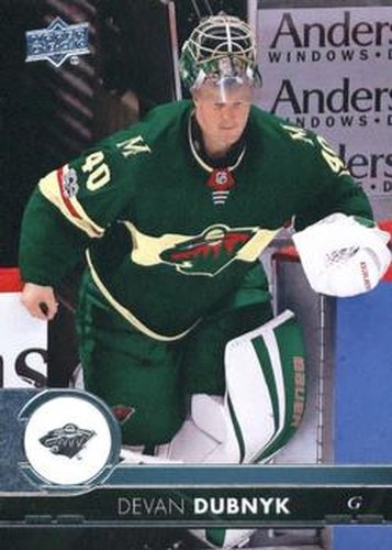 #340 Devan Dubnyk - Minnesota Wild - 2017-18 Upper Deck Hockey