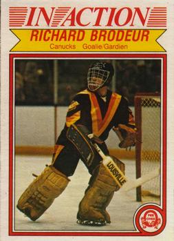 #340 Richard Brodeur - Vancouver Canucks - 1982-83 O-Pee-Chee Hockey