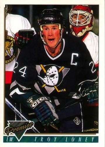 #340 Troy Loney - Anaheim Mighty Ducks - 1993-94 O-Pee-Chee Premier Hockey