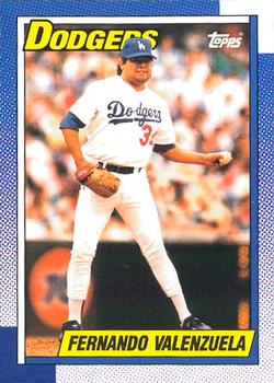 #340 Fernando Valenzuela - Los Angeles Dodgers - 1990 O-Pee-Chee Baseball