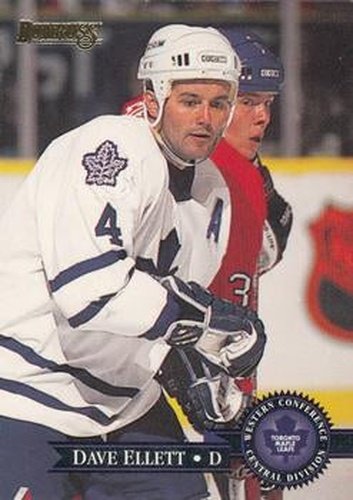 #340 Dave Ellett - Toronto Maple Leafs - 1995-96 Donruss Hockey