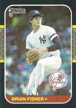 #340 Brian Fisher - New York Yankees - 1987 Donruss Baseball