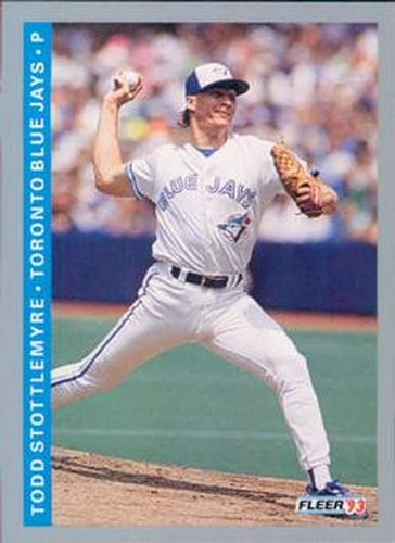 #340 Todd Stottlemyre - Toronto Blue Jays - 1993 Fleer Baseball