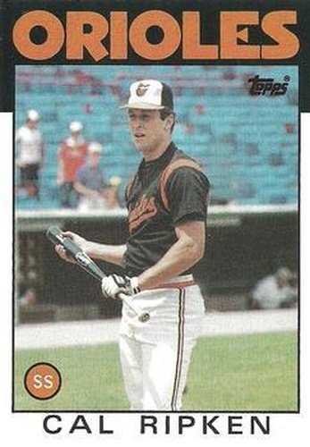 #340 Cal Ripken - Baltimore Orioles - 1986 Topps Baseball