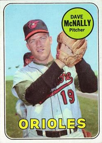 #340 Dave McNally - Baltimore Orioles - 1969 Topps Baseball