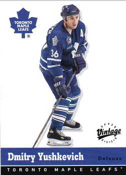 #340 Dimitri Yushkevich - Toronto Maple Leafs - 2000-01 Upper Deck Vintage Hockey
