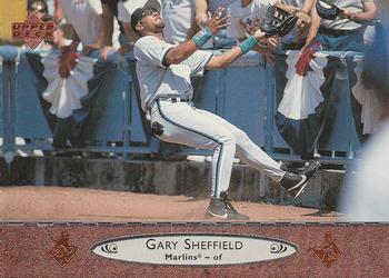 #340 Gary Sheffield - Florida Marlins - 1996 Upper Deck Baseball