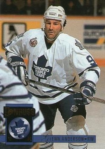 #340 Glenn Anderson - Toronto Maple Leafs - 1993-94 Donruss Hockey