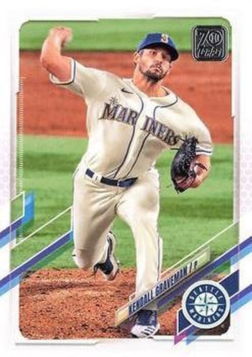 #340 Kendall Graveman - Seattle Mariners - 2021 Topps Baseball