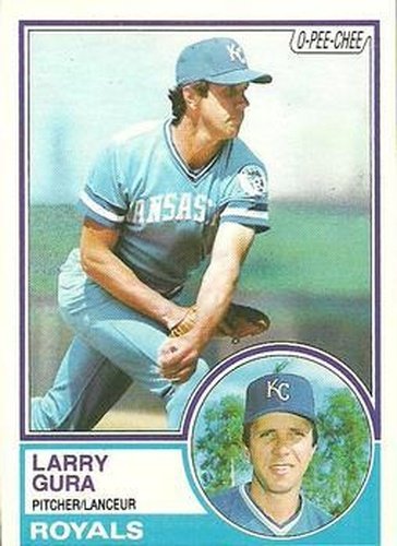 #340 Larry Gura - Kansas City Royals - 1983 O-Pee-Chee Baseball