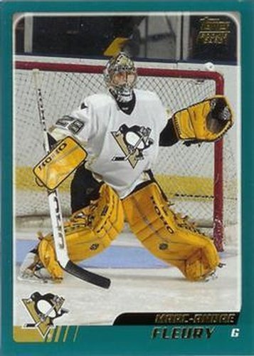 #340 Marc-Andre Fleury - Pittsburgh Penguins - 2003-04 Topps Hockey