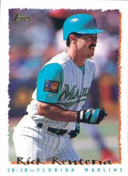 #340 Rich Renteria - Florida Marlins - 1995 Topps Baseball