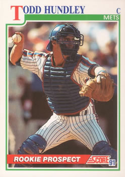 #340 Todd Hundley - New York Mets - 1991 Score Baseball
