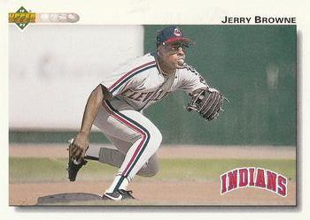 #340 Jerry Browne - Cleveland Indians - 1992 Upper Deck Baseball