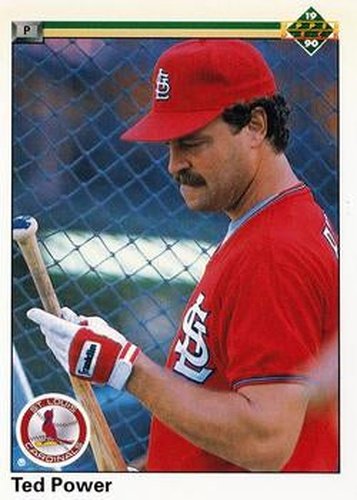 #340 Ted Power - St. Louis Cardinals - 1990 Upper Deck Baseball