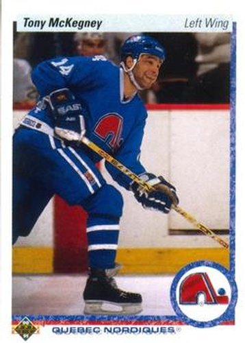 #340 Tony McKegney - Quebec Nordiques - 1990-91 Upper Deck Hockey