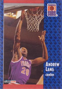 #340 Andrew Lang - Phoenix Suns - 1991-92 Fleer Basketball