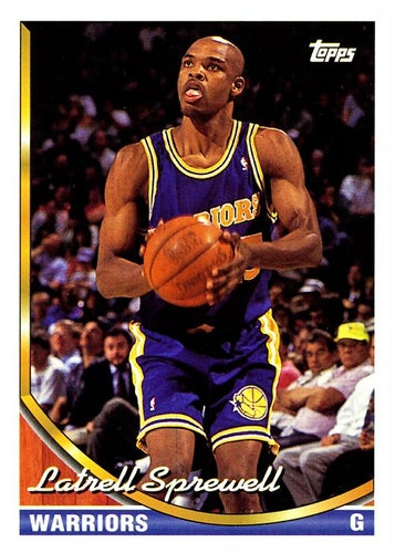 #340 Latrell Sprewell - Golden State Warriors - 1993-94 Topps Basketball