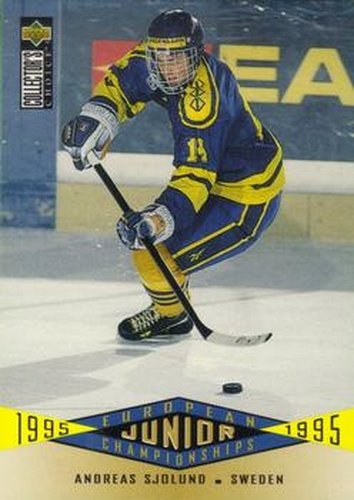 #340 Andreas Sjolund - Sweden - 1995-96 Collector's Choice Hockey