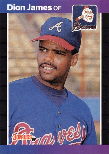 #340 Dion James - Atlanta Braves - 1989 Donruss Baseball