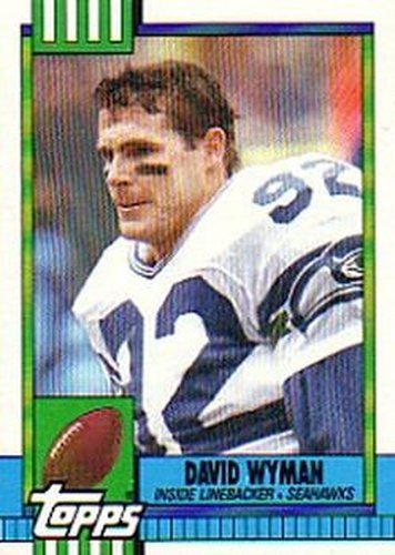 #340 David Wyman - Seattle Seahawks - 1990 Topps Football