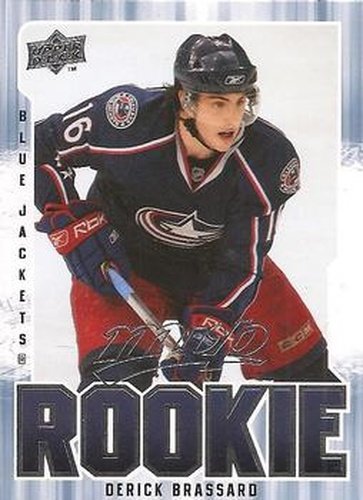 #340 Derick Brassard - Columbus Blue Jackets - 2008-09 Upper Deck MVP Hockey