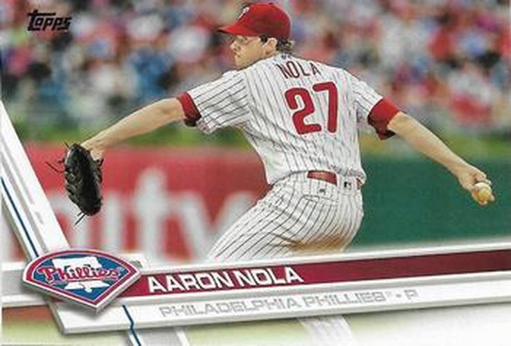 #340a Aaron Nola - Philadelphia Phillies - 2017 Topps Baseball