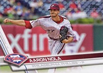 #340b Aaron Nola - Philadelphia Phillies - 2017 Topps Baseball