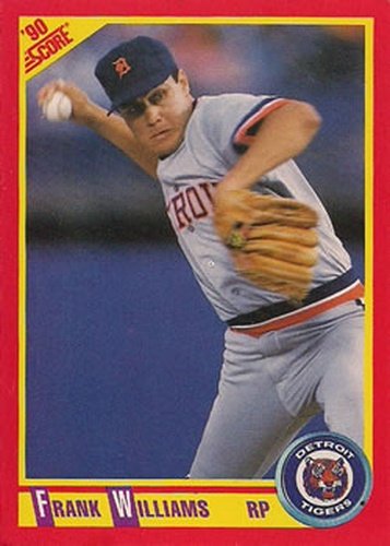 #341 Frank Williams - Detroit Tigers - 1990 Score Baseball