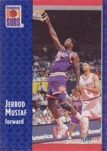 #341 Jerrod Mustaf - Phoenix Suns - 1991-92 Fleer Basketball