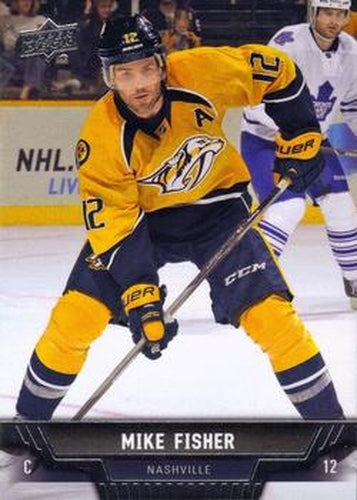 #341 Mike Fisher - Nashville Predators - 2013-14 Upper Deck Hockey