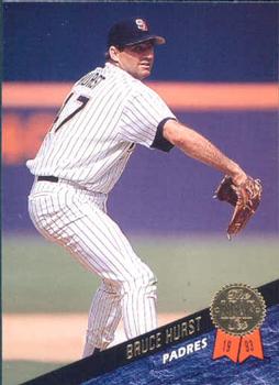 #341 Bruce Hurst - San Diego Padres - 1993 Leaf Baseball