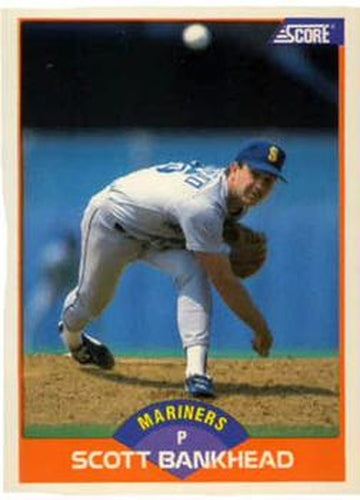 #341 Scott Bankhead - Seattle Mariners - 1989 Score Baseball