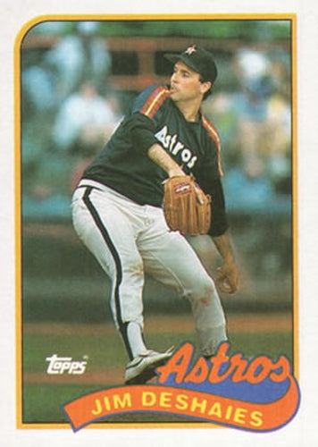 #341 Jim Deshaies - Houston Astros - 1989 Topps Baseball