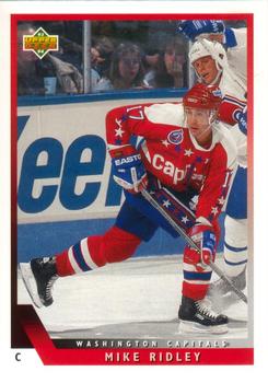 #341 Mike Ridley - Washington Capitals - 1993-94 Upper Deck Hockey